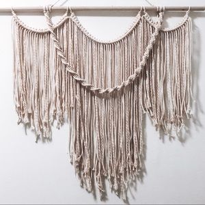 Large handmade macrame tapestry